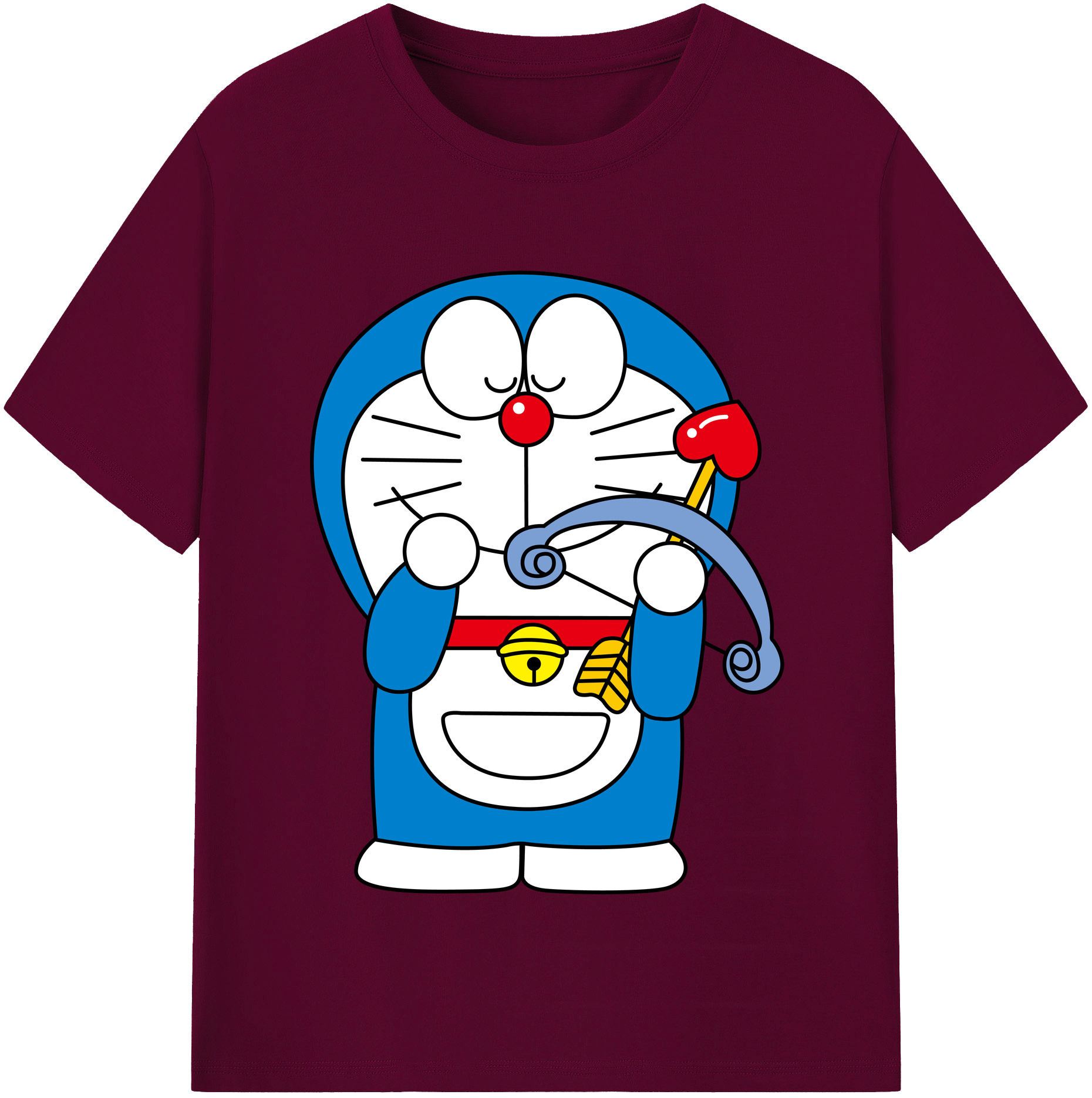 （画像用） ドラえもん Doraemon レディースカジュアルプリントTシャツ（綿100％）